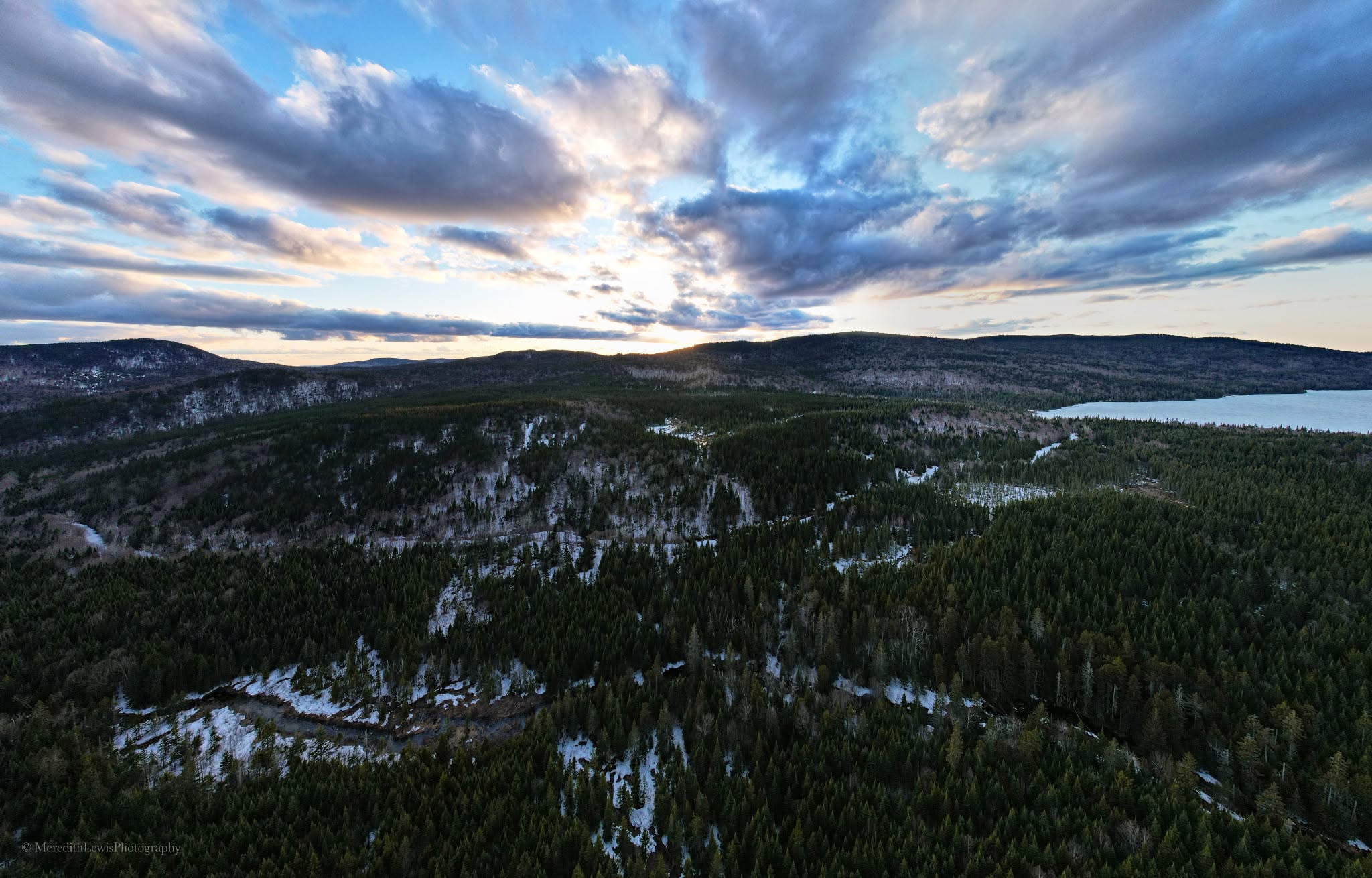 A scenic landscape in the White Mountains of New Hampshire